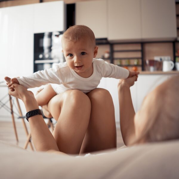 Young mother with baby